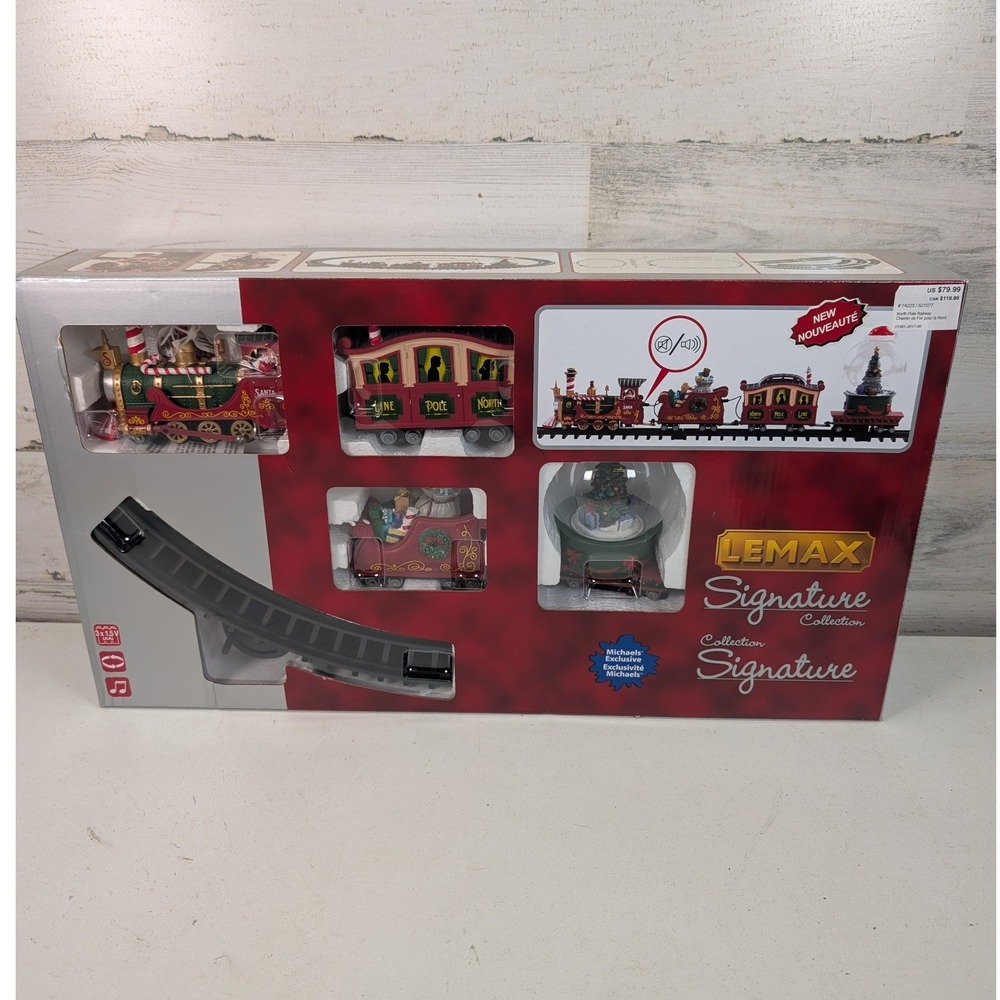 Lemax Signature Collection North Pole Railway Train Set Michaels Exclusive 74223